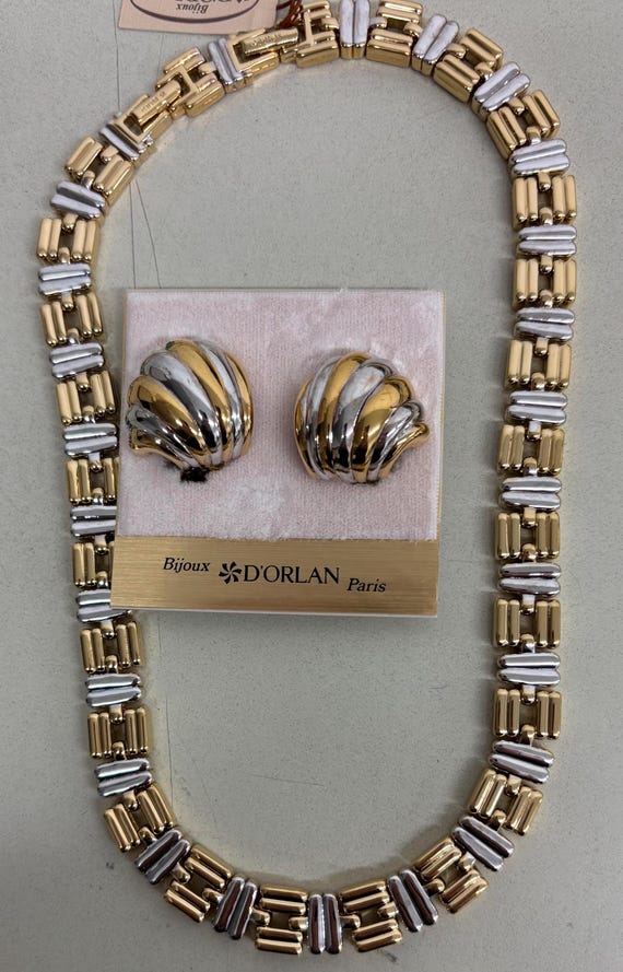 D'ORLAN ドーラン ネックレスイヤリングセット 付属品あり