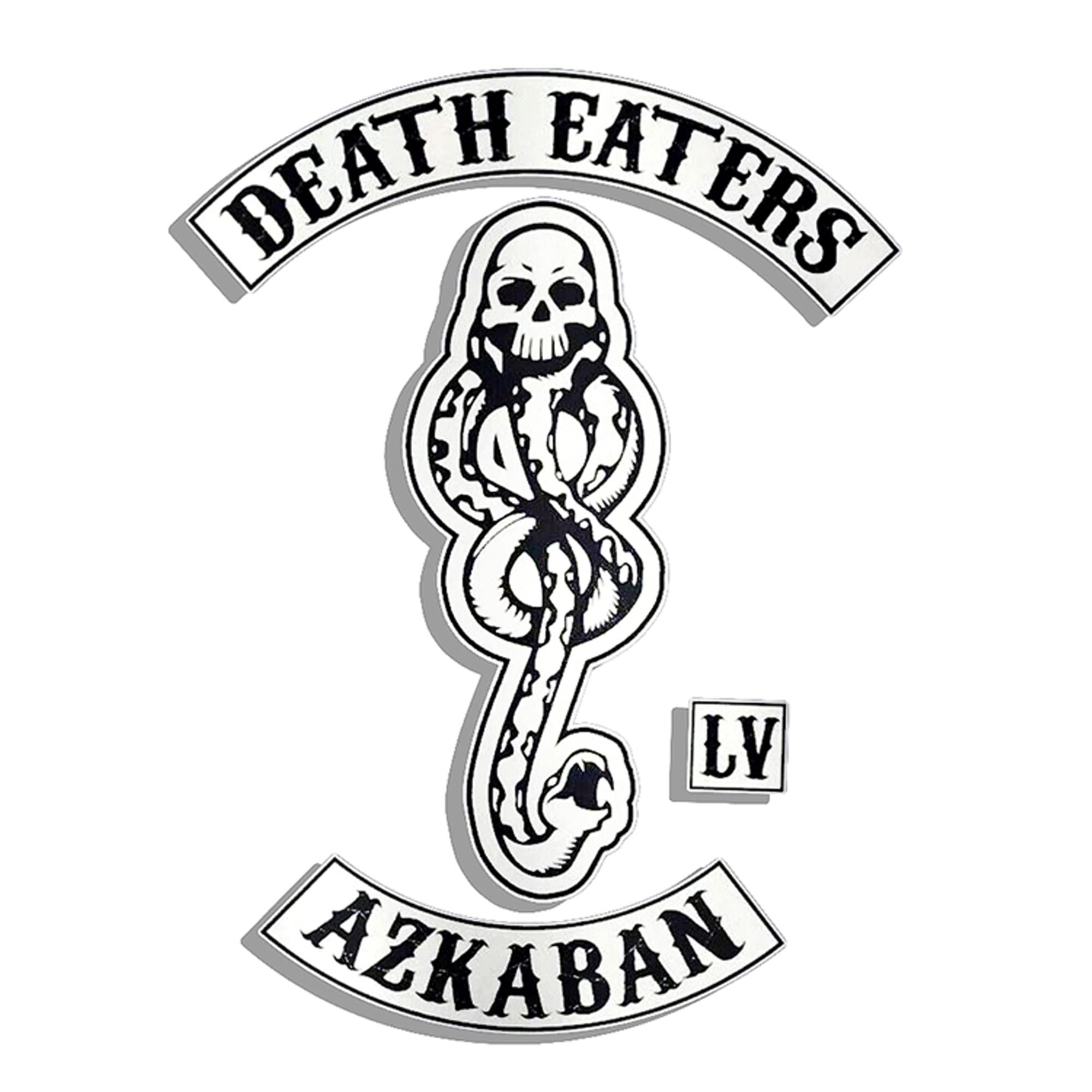 Death Eater Azakaban Lv Embroidered Patches Set of 3 Pcs Iron 