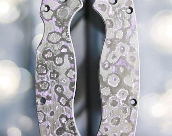 RGT Spyderco Paramilitary 2 Scale Set - Fat Carbon - Purple Haze