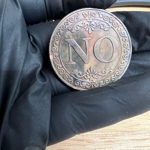 Yes / No Challenge Coin - Case Hardened Color