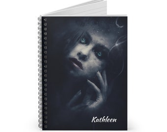 Personalized Dark Gothic Journal, Notebook Journal - Ruled Line