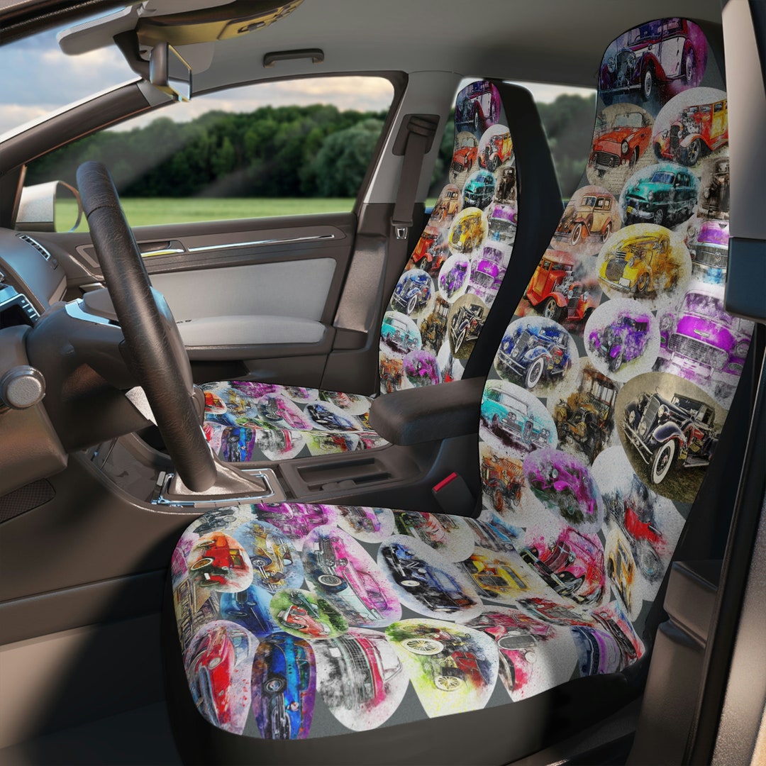 Automobile Cars Vintage Car Seat Covers Etsy