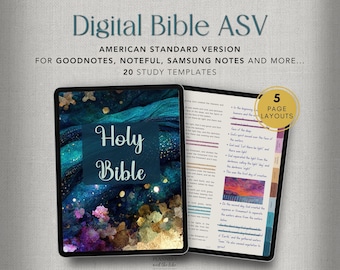 ASV Digital Bible for journaling. For iPad and tablets