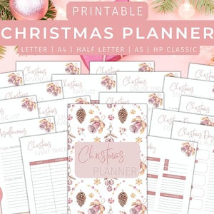 Planificateur de Noël imprimable, planificateur de vacances imprimable, liste de tâches de Noël, planificateur de budget cadeau, planificateur de Goodnotes, planificateur de Noël