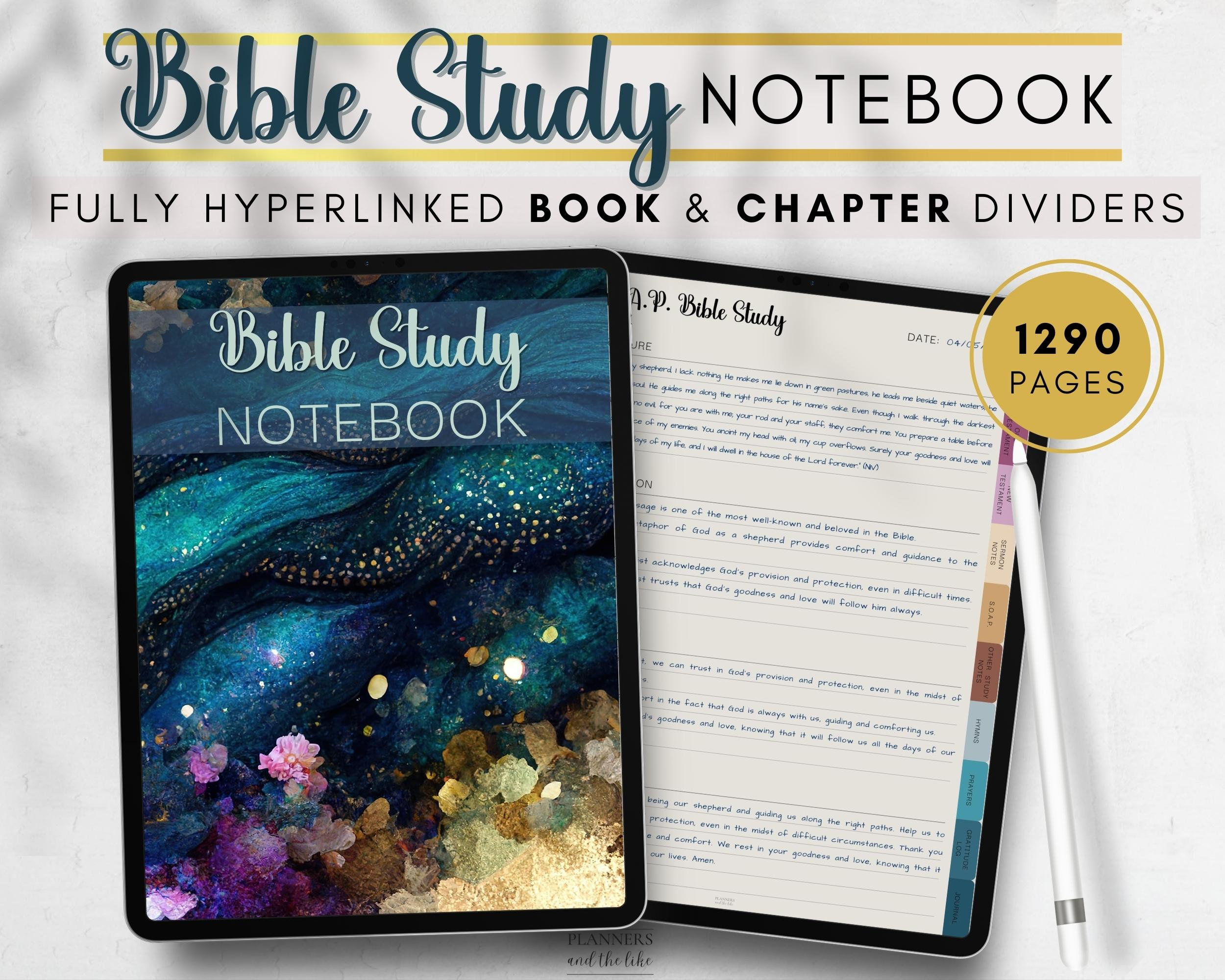 Bible Study Journal: Scripture Notes Bible Study Notebook – A Notebook for  Recording Scripture and Sermon Notes, Weekly Prayer List Notebook – Bible  Journaling Kit for Women: Artwork, JJ: 9798498127569: : Books