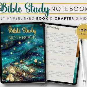 Digital Bible Study Notebook: Hyperlinked for Goodnotes, Samsung Notes (PDF)