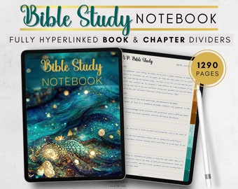 Digital Bible Study Notebook: Hyperlinked for Goodnotes, Samsung Notes (PDF)