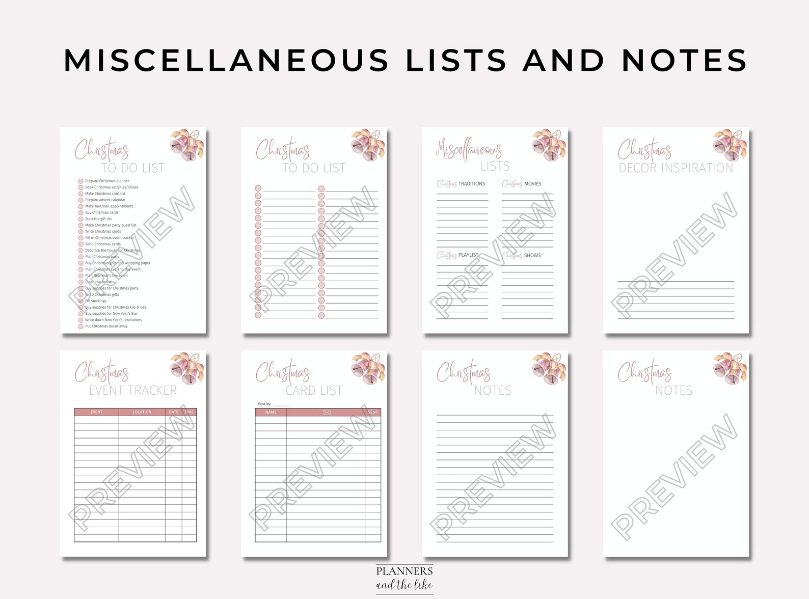 Christmas Planner Printable Holiday Planner Printable - Etsy