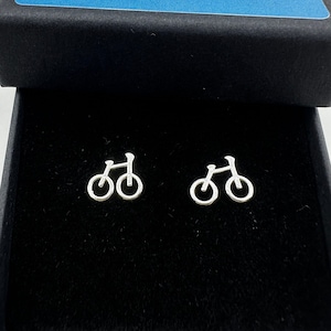 Bike Cycling Earrings for Bike Lover for Birthday, Cycling, Fun Bike Mounting Bike Cycle Earrings Unique gift, 925, A175