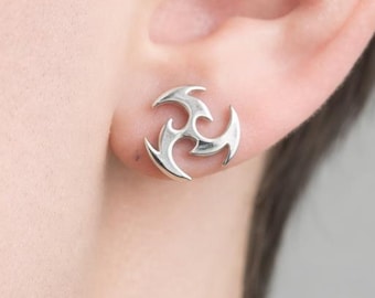 Mens Earrings - Silver Earring, Men, Minimalist Male Earring, Silver, Mens Huggie Earrings, Earrings for Men, A181