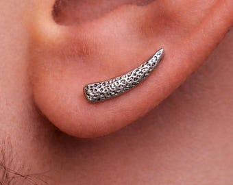 Mens Jewelry Mens earrings Silver jewelry earring studs for mens tick stud earring men manly jewelry, orecchini uomo A373