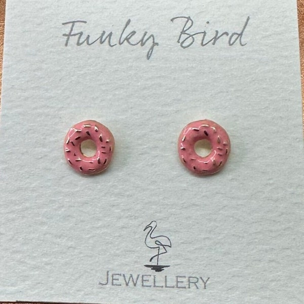 Donut Stud Earrings Etsy UK