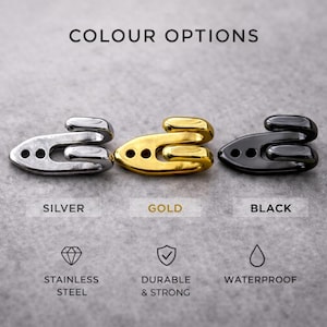 Large Earring Hooks, Silver Gold Gunmetal Converters, Upgrade Hooks for Bigger Earlobes, Spare Earring Parts, Comes as a Pair, B024