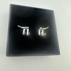 Joyería para hombre Pendientes de plata, Hombres, Joyería masculina minimalista, Joyería de plata, Joyería para hombre, Studs para hombres, pendientes de aro tick v imagen 4