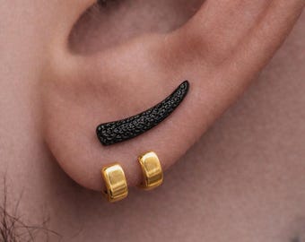 Mens Earrings - Gold Stud Earrings, Men, Minimalist Male Earring, Stainless Steel, Mens Stud Earrings, Studs for Men, B021 Gold Wraps