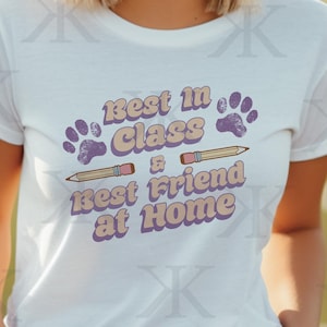 Lehrer und Hundeliebhaber T-Shirt Geschenk für Lieblingslehrer, Bester in der Klasse und bester Freund zu Hause Shirt, Lehrer-T-Shirt Geschenk