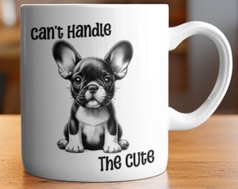 Cute French Bulldog Coffee Mug gift for Dog Lovers, Charming French Bulldog Cup, Adorable French Bulldog Mug, Perfect Gift for Dog Lovers
