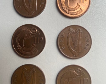 Irish 1p (penny) coin 1982 eire