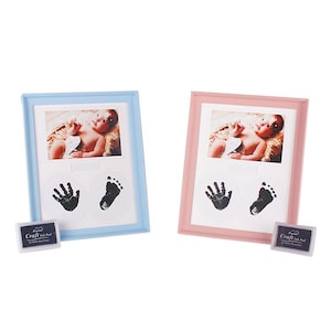 Baby Hand and Footprint Photo Frame, Keepsake Kit
