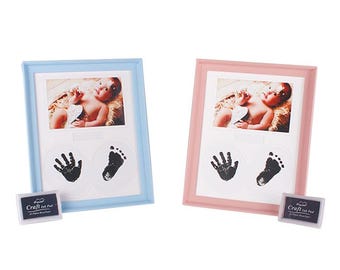 Baby Hand and Footprint Photo Frame, Keepsake Kit