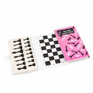 Juego de ajedrez personalizado, juego de ajedrez magnético plegable, su texto en metal: el mejor regalo personalizado