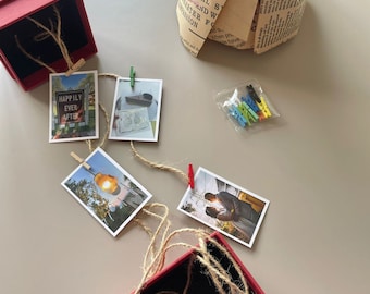 Polaroid Photo Box With Magic Drawstring Latch