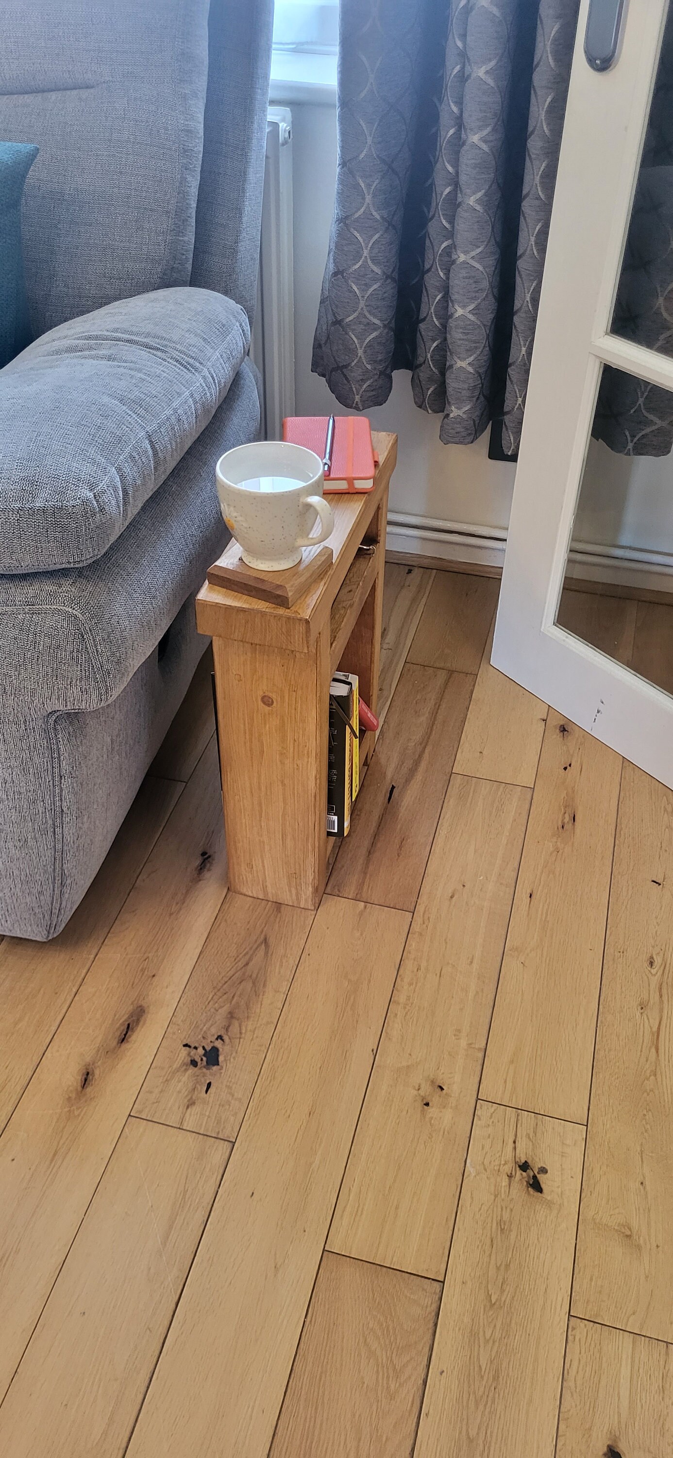 Narrow Sofa End Table Double Shelf. Etsy UK
