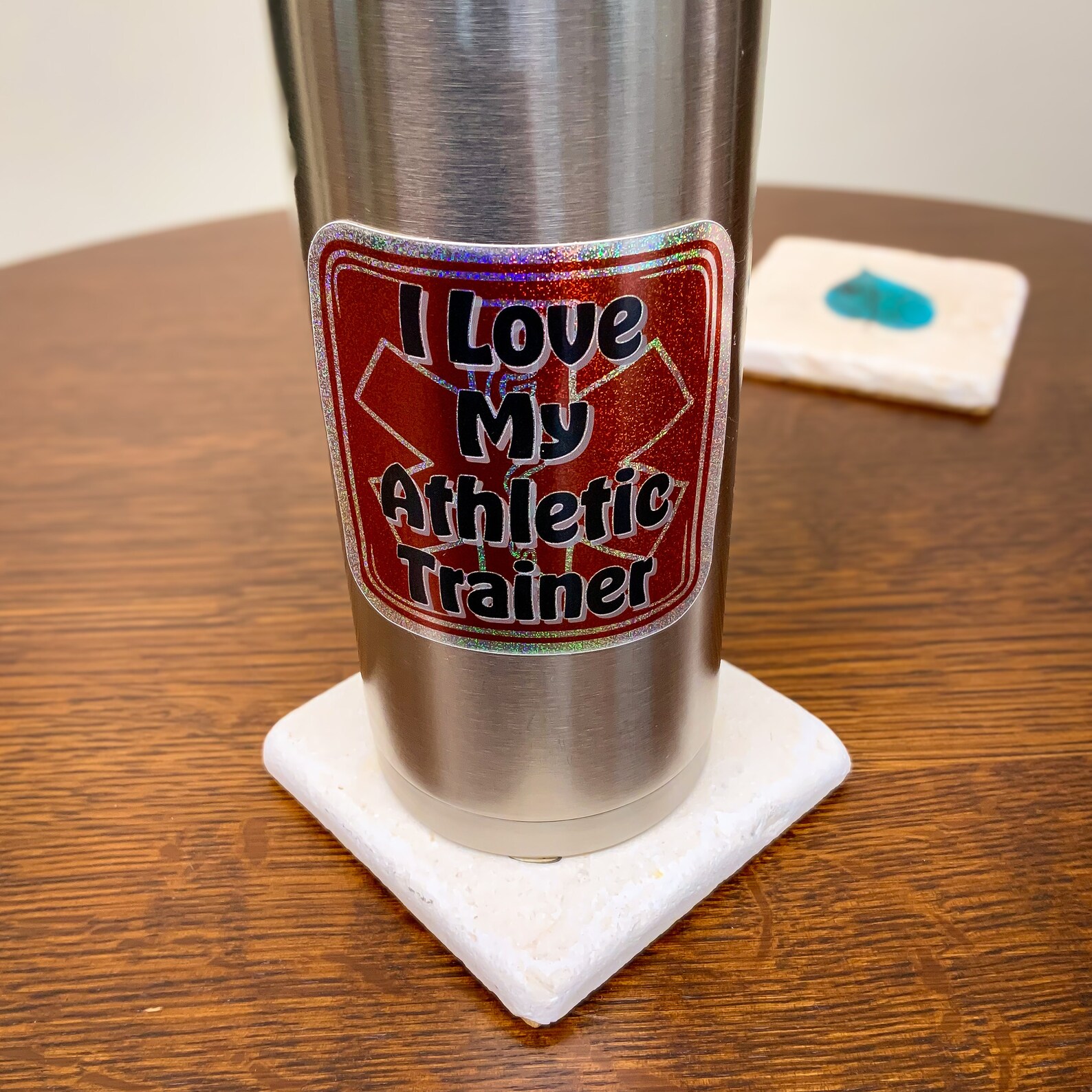 I Love My Athletic Trainer Sticker - Etsy