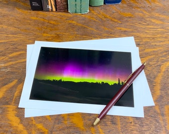 Northern Lights Greeting Card, Photo Notecard with Envelope