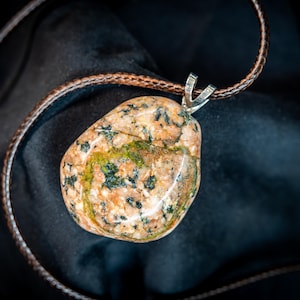 Multi-Colored Granite Pendant Necklace