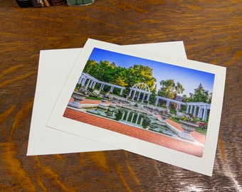 Carte photo Fort Wayne Lakeside Park - Carte de voeux faite main Indiana Park