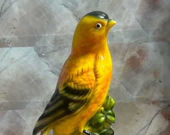 Japanese ceramic yellow canary