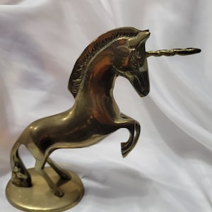 Vintage Brass Unicorn Made in Korea