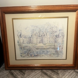 Chateau de chambord by legai watercolour painting