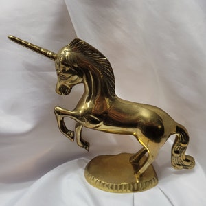 Vintage Brass Unicorn Made in Korea
