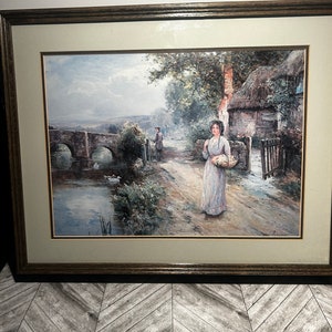 Ernst Walbourne Victoriaanse dame ingelijste print