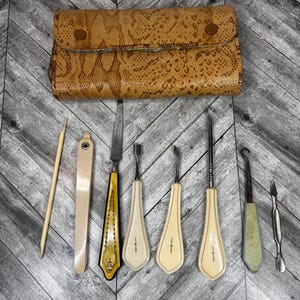 Vintage bakelite dresser kit