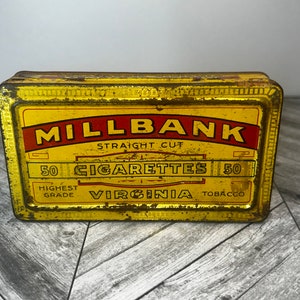 Millbank straight cut tobacco tin
