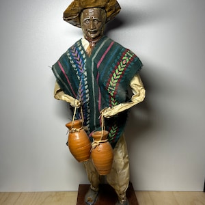 Large vintage  paper mache mexican man figure