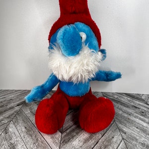 1979 ganz bros papa smurf plushy