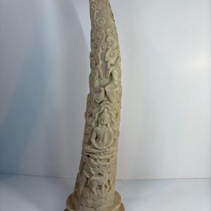 Vintage buddha resin tusk