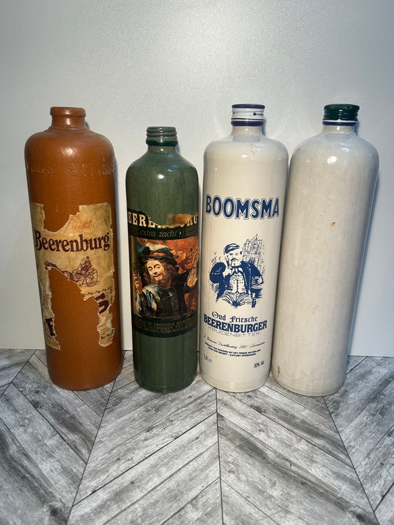 Vintage Dutch Clay Liquor Bottles (4) - Etsy
