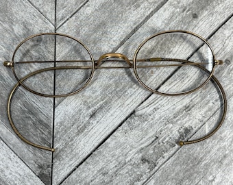 Vintage 1930s consol gold wire frame eyeglasses