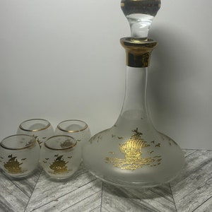 Set di decanter nautici in vetro Boho