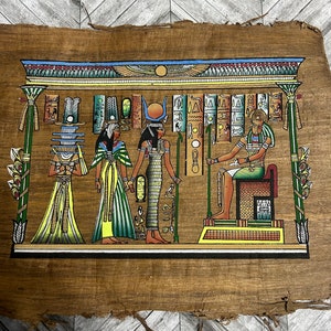 Egyptian papyrus picture set of 6