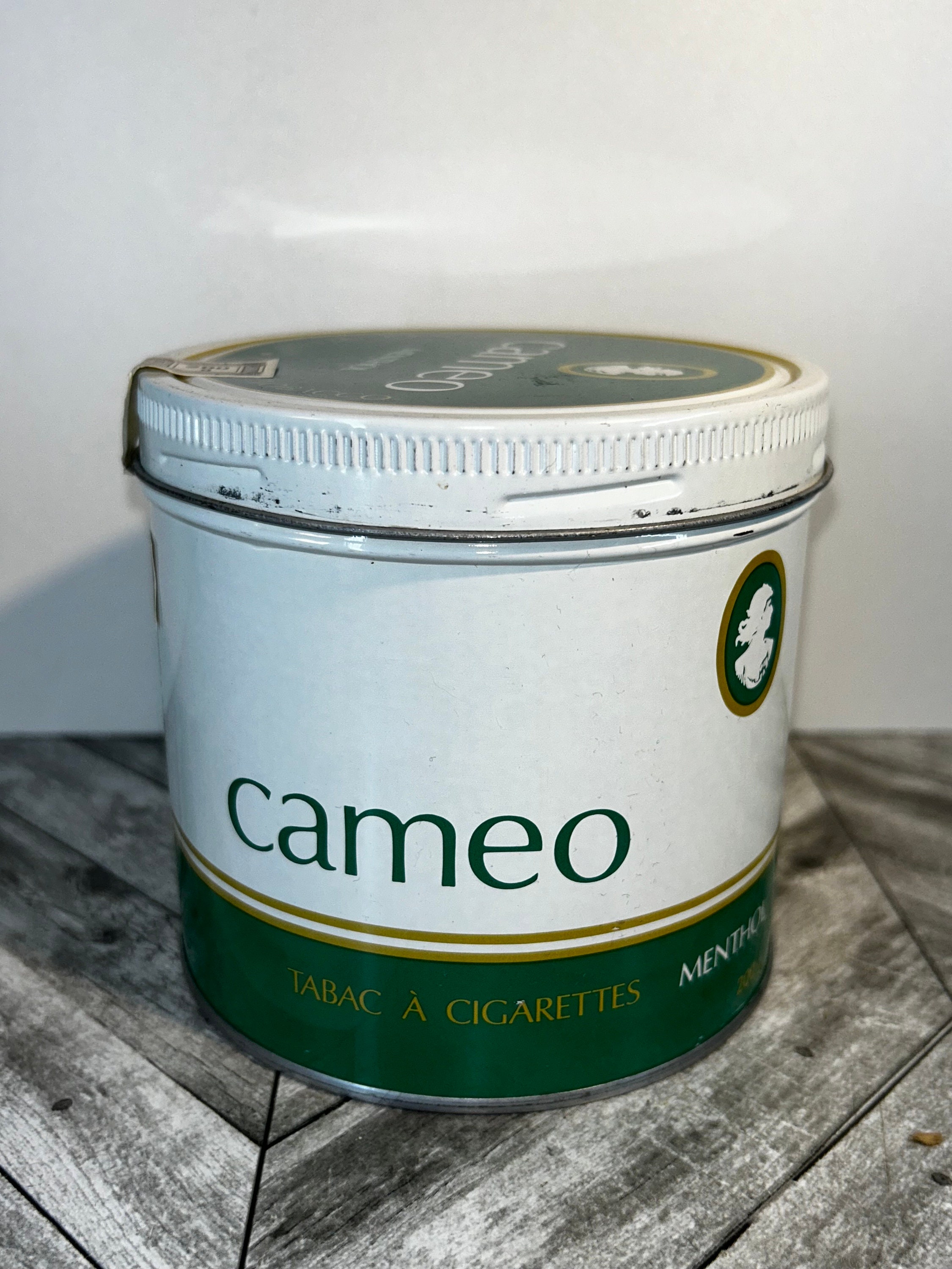 Vintage Cameo Menthol Tobacco Tin