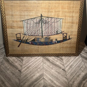 Egyptian nautical papyrus picture