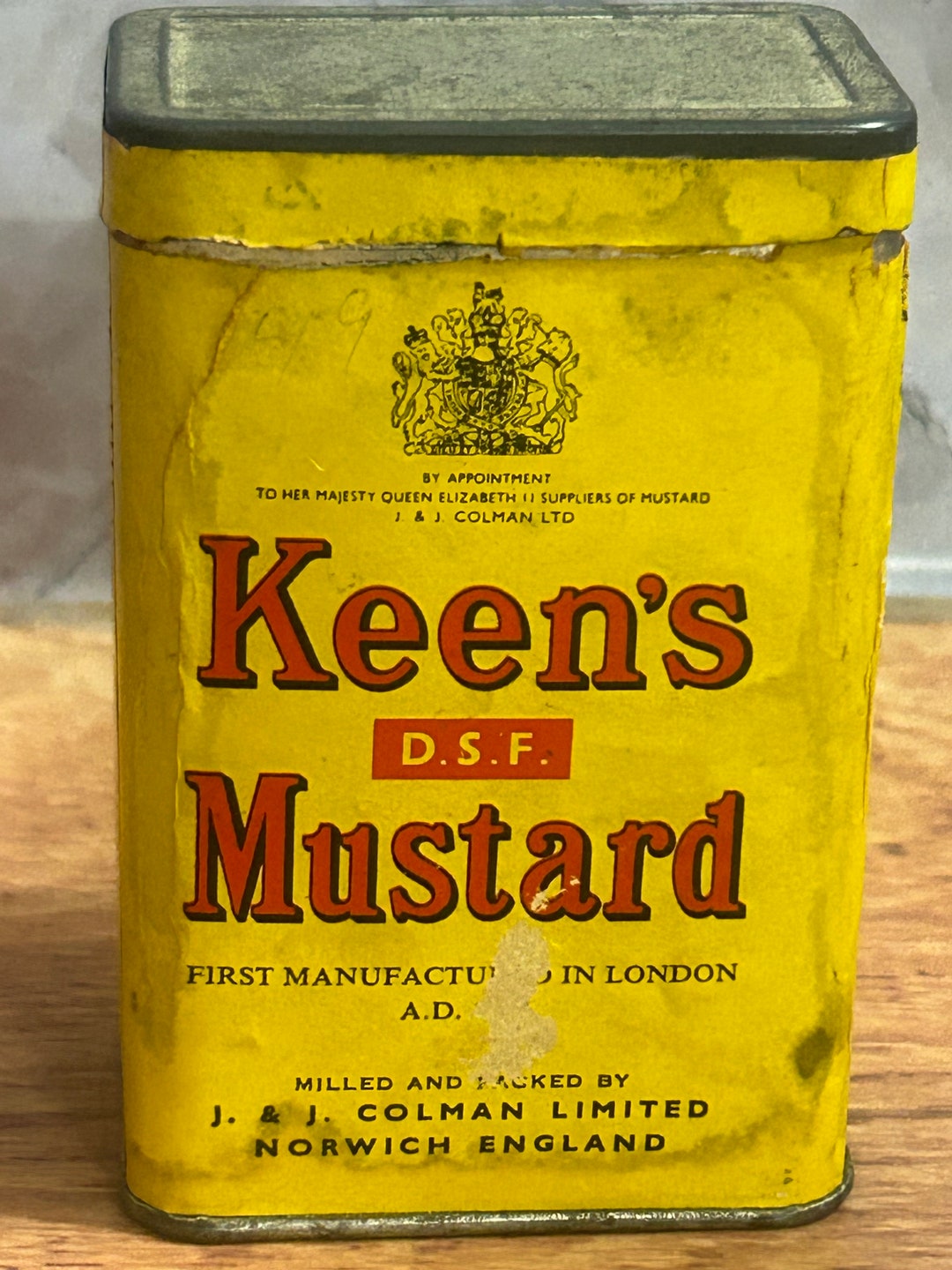 Keen Mustard Container Etsy