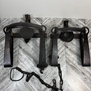 Vintage set of two decorative animal traps