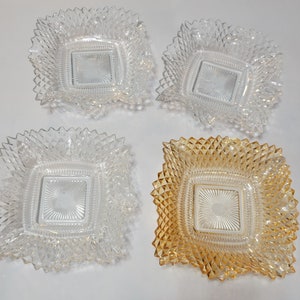 Vintage Rüschen Glasschalen